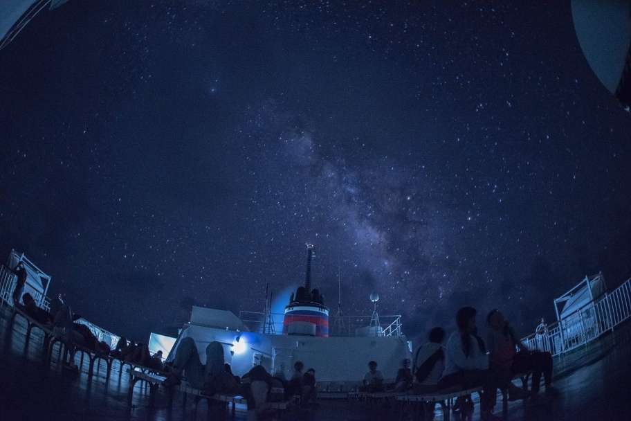 おがさわら丸からの星空