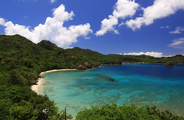 父島の境浦海岸