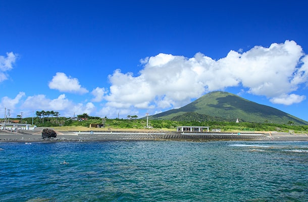 八丈島の底土海水浴場