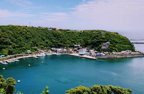 大島の波浮港